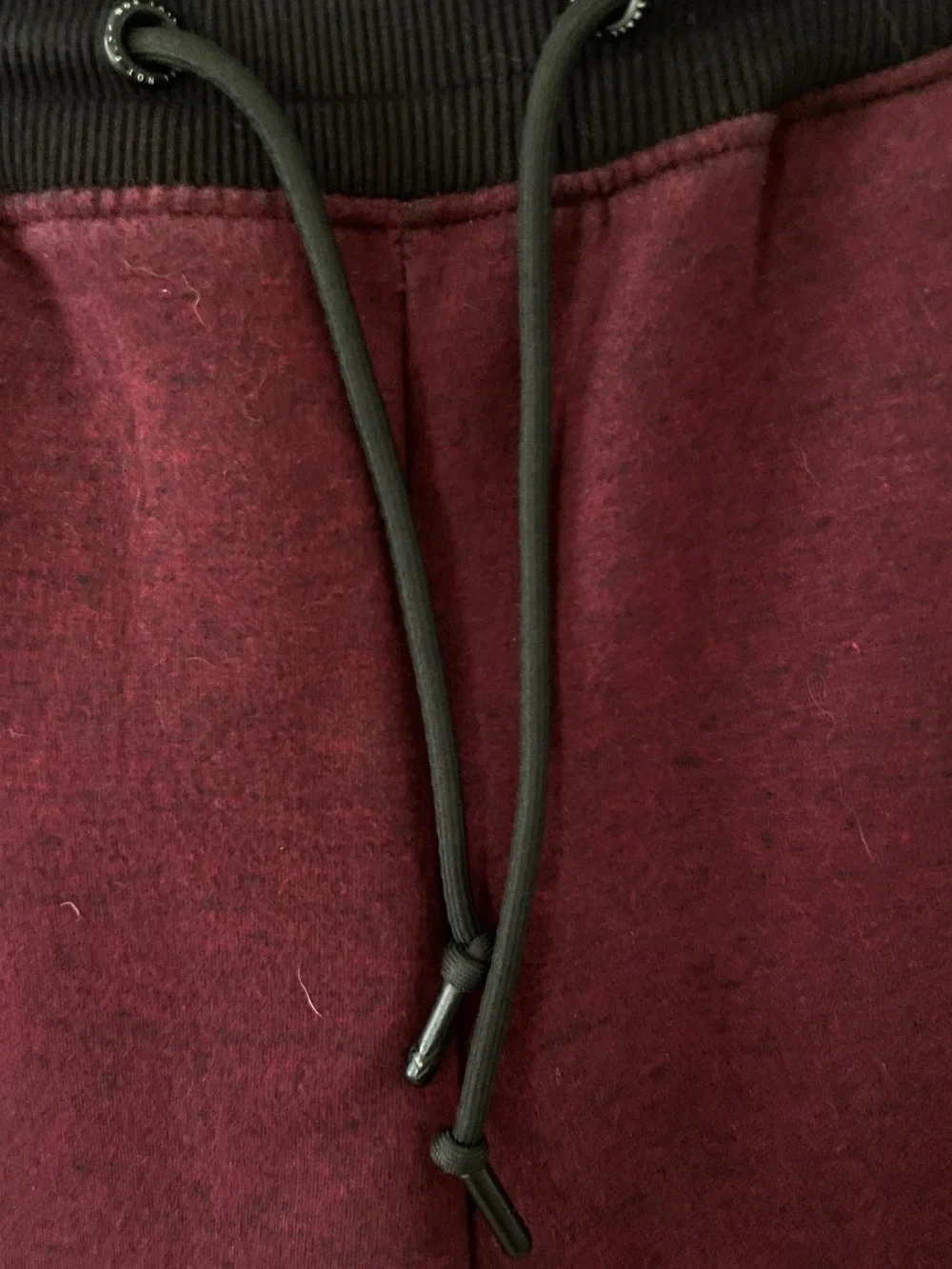 flag nor fail Men's Athletic Shorts in Burgundy with Black Waistband